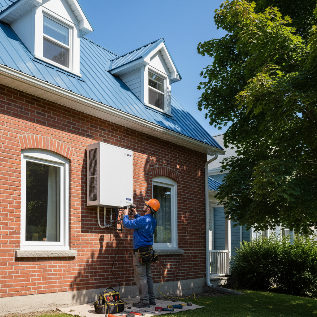 Thermopompe Chapais — installation professionnelle