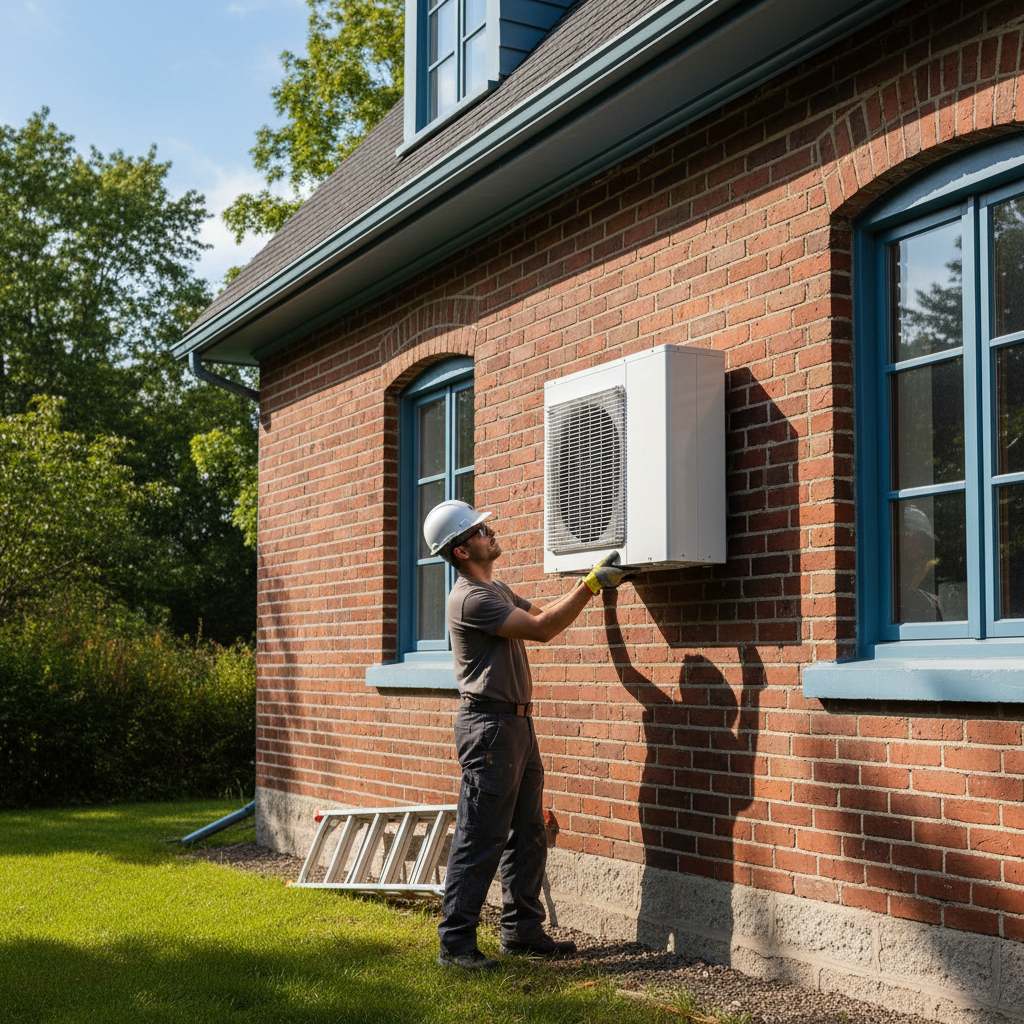 Thermopompe Elgin — installation professionnelle