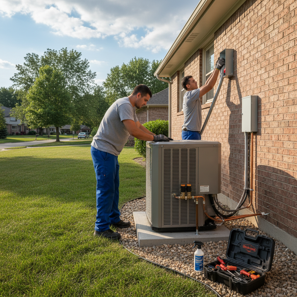 Thermopompe Wôlinak — installation professionnelle