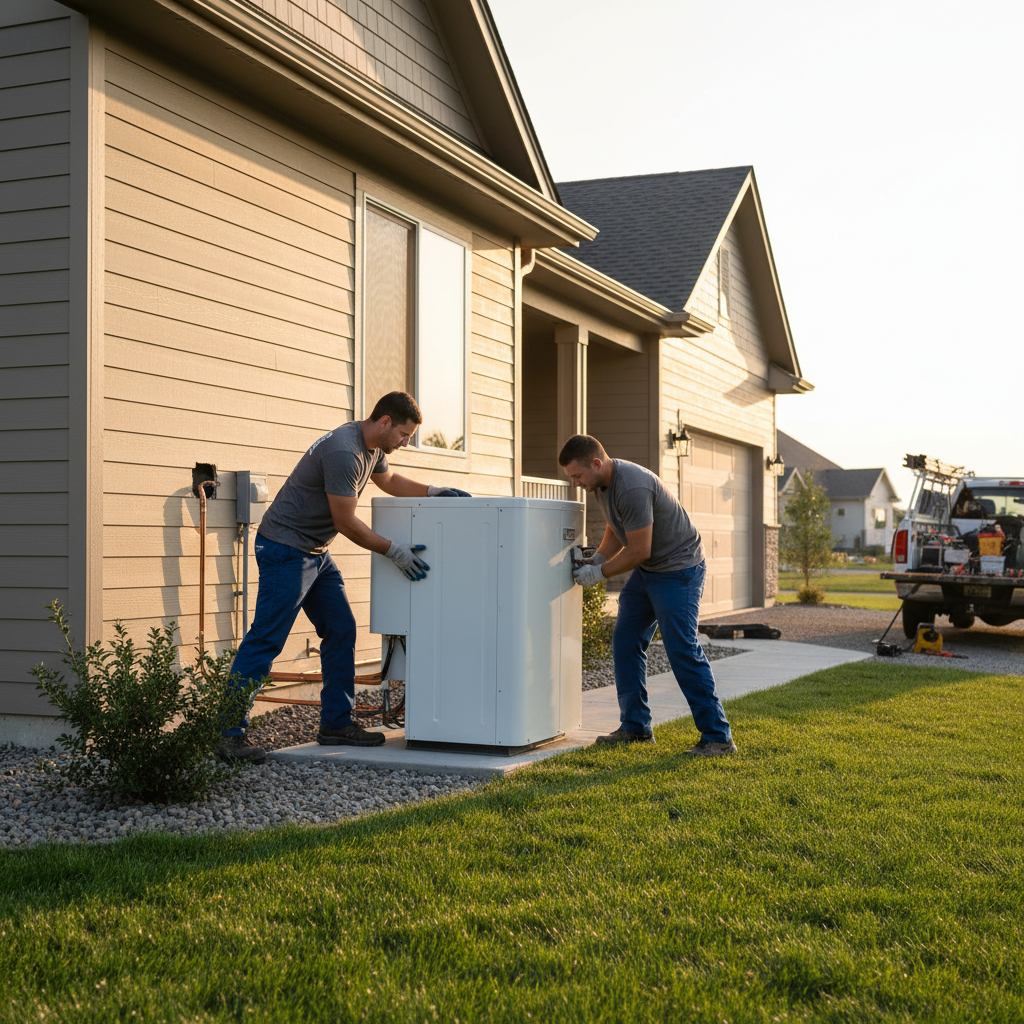 Thermopompe Wickham — installation professionnelle