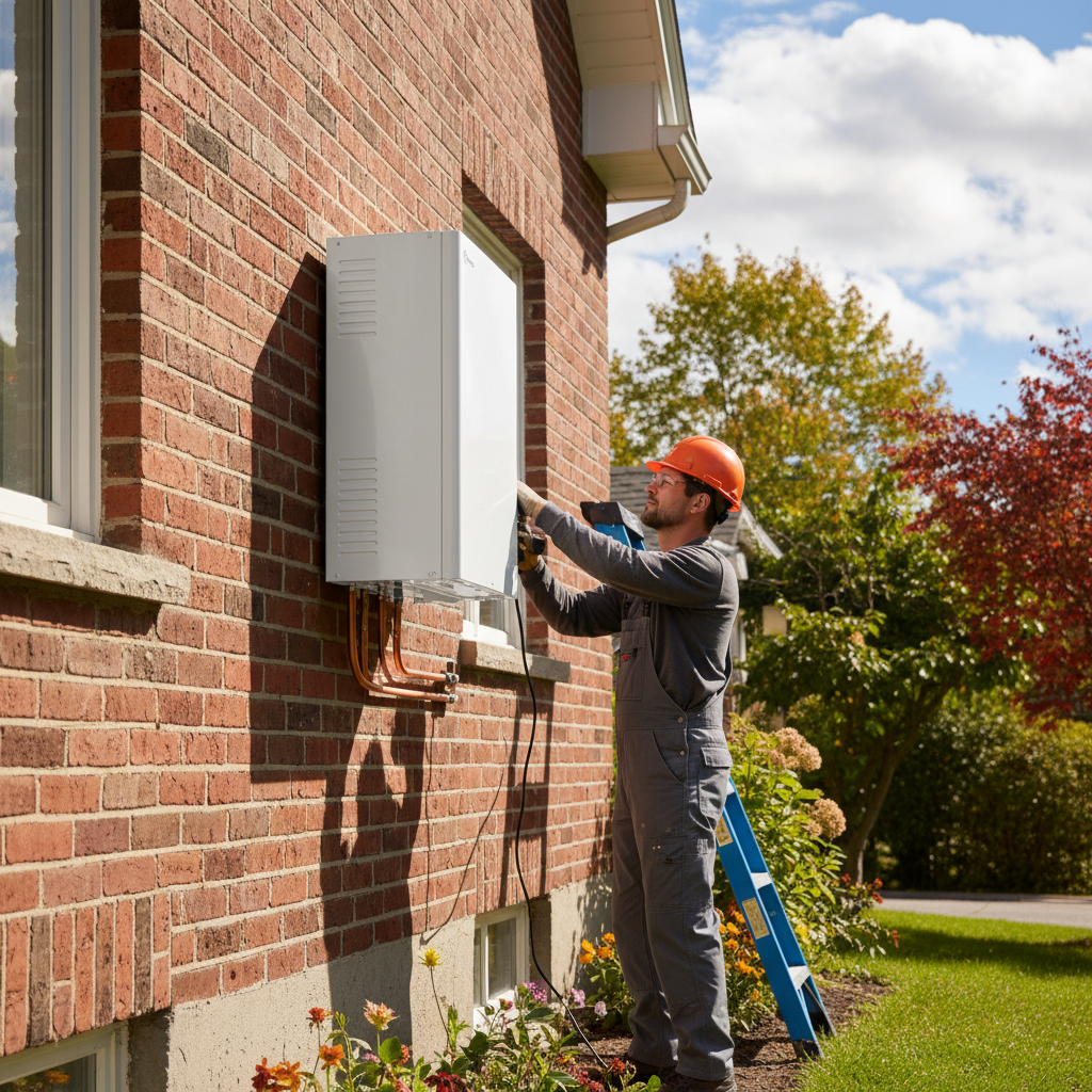 Thermopompe Howick — installation professionnelle